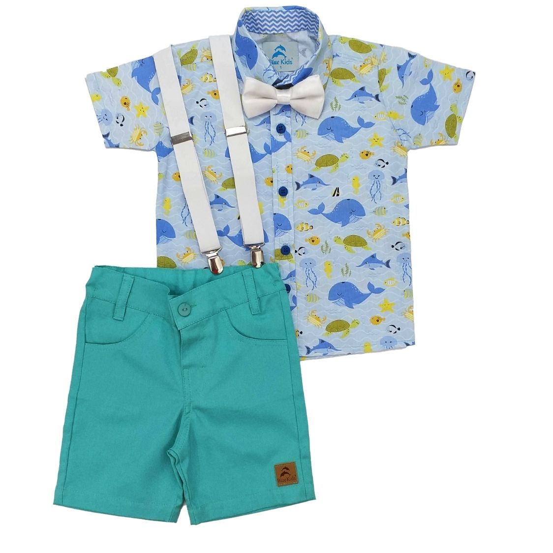 roupa infantil fundo do mar